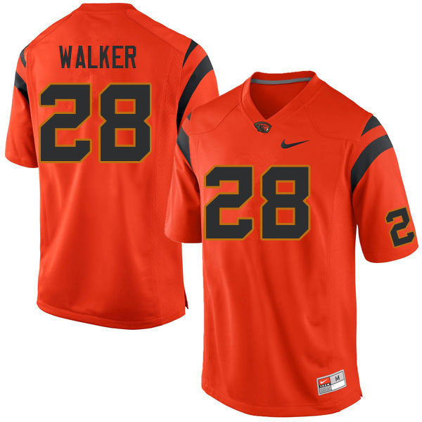 Men #28 Trent Walker Oregon State Beavers College Football Jerseys Sale-Orange